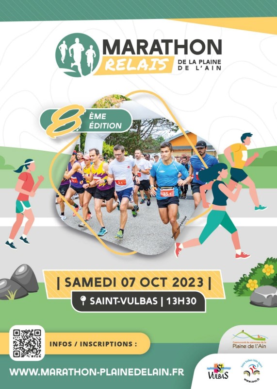 Participation de Courir Nature au  Marathon des entreprises à SAINT VULBAS